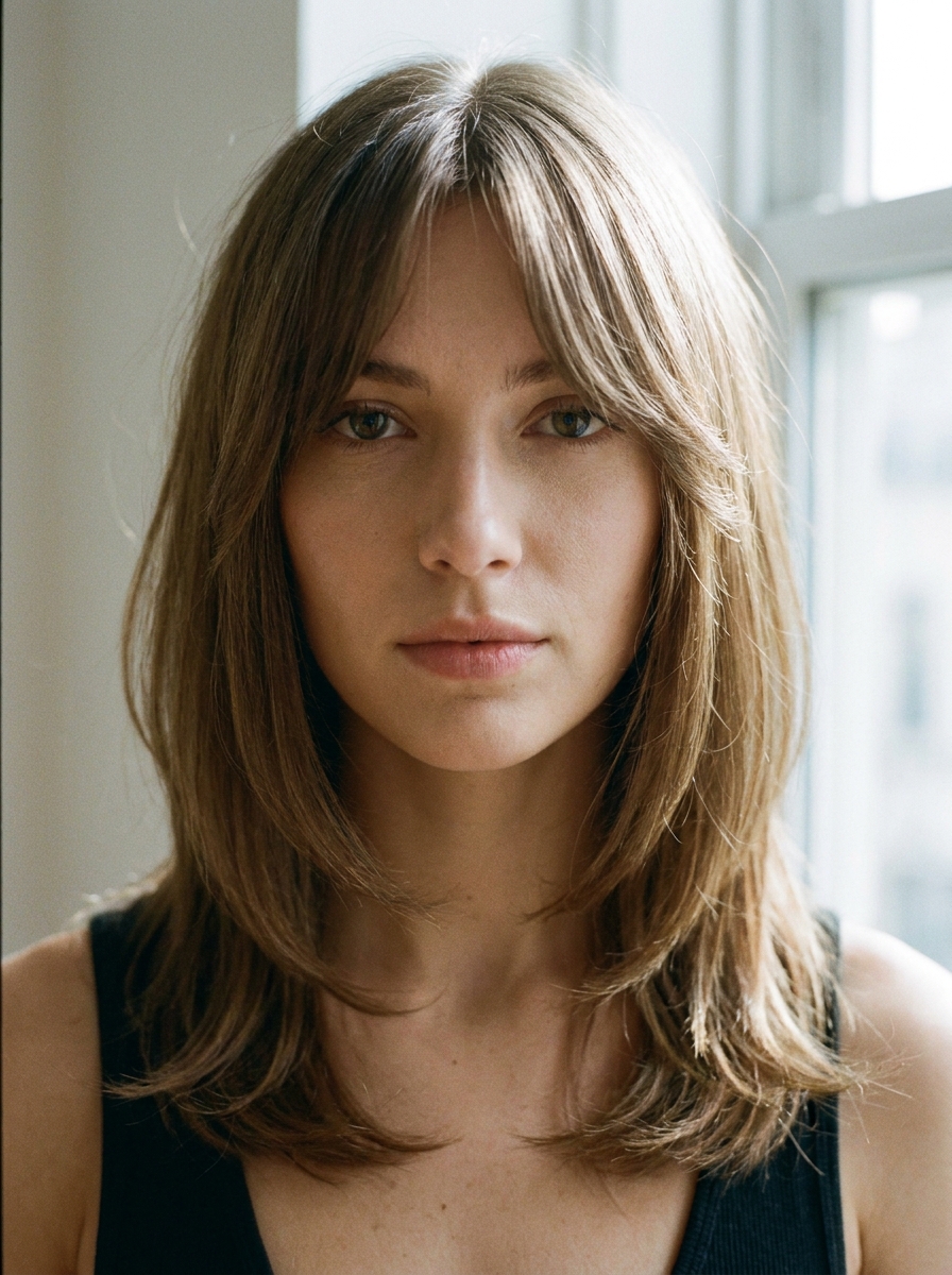 Straight Hair Wolf Cut als Wolf Cut Inspiration 2026